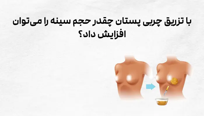 با تزریق چربی پستان چقدر حجم سینه را میتوان افزایش داد؟