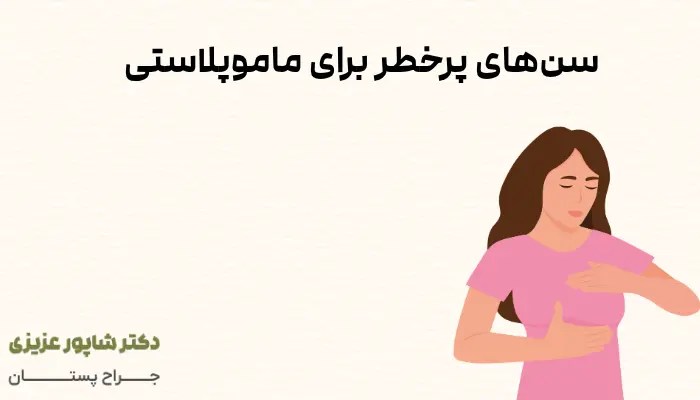 سنهای پرخطر برای ماموپلاستی