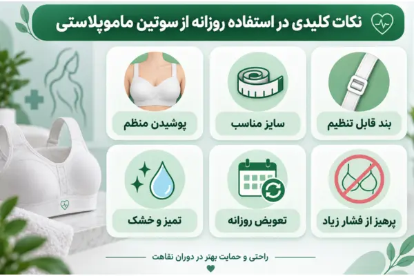 نکات کلیدی در استفاده روزانه از سوتین ماموپلاستی