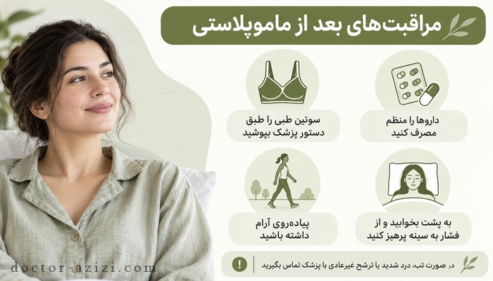 دوران نقاهت ماموپلاستی و نکاتی که باید رعایت کنید!