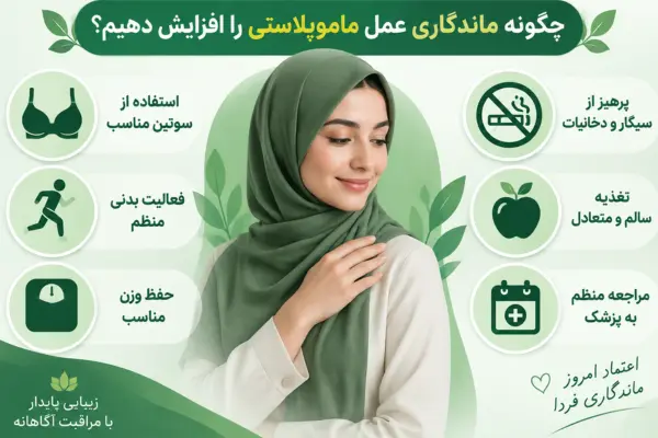 چگونه ماندگاری عمل ماموپلاستی را افزایش دهیم؟